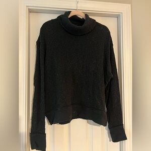 We The Free Black Cowl Neck Sweater